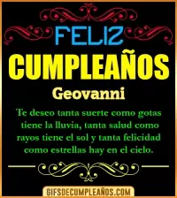 GIF Frases de Cumpleaños Geovanni